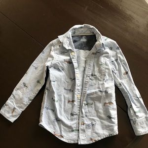 Carters airplane button down shirt.